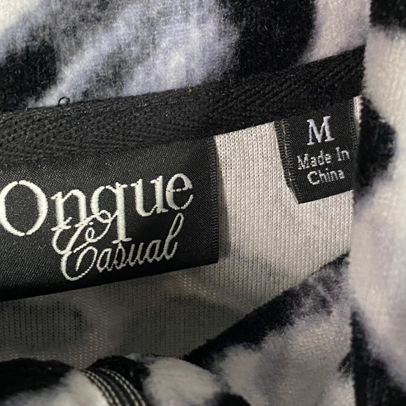 Womens‎ Vintage ONQUE CASUAL Full Zip Velour Grey Cheetah print Jacket Sz M - Picture 7 of 11